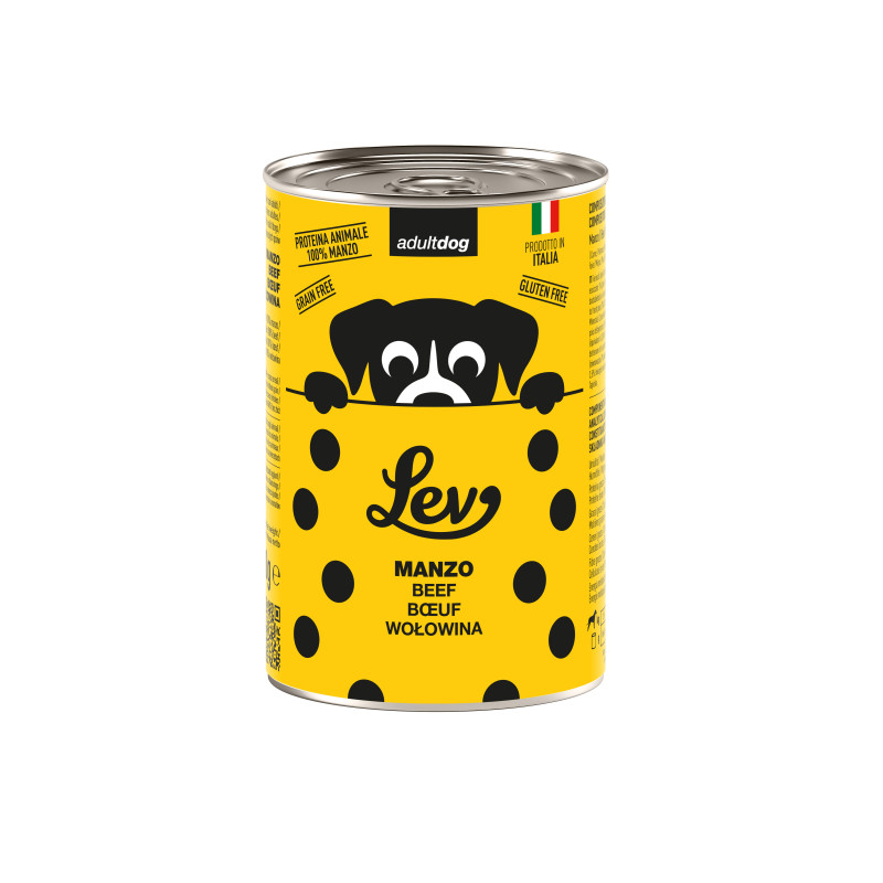Lev paté completo per cani adulti manzo