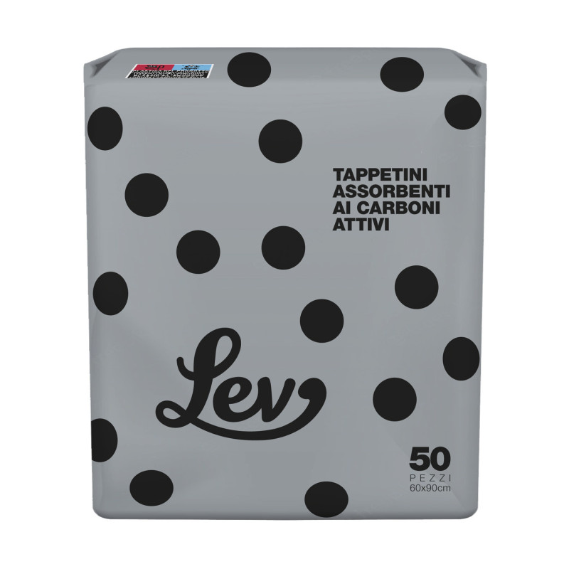 LEV Tappetini Igienici Carbone Attivo 60×90  50 pz