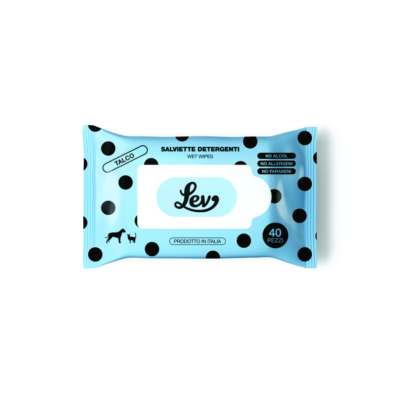 LEV Talc Wipes 40 pcs | Convenience Size