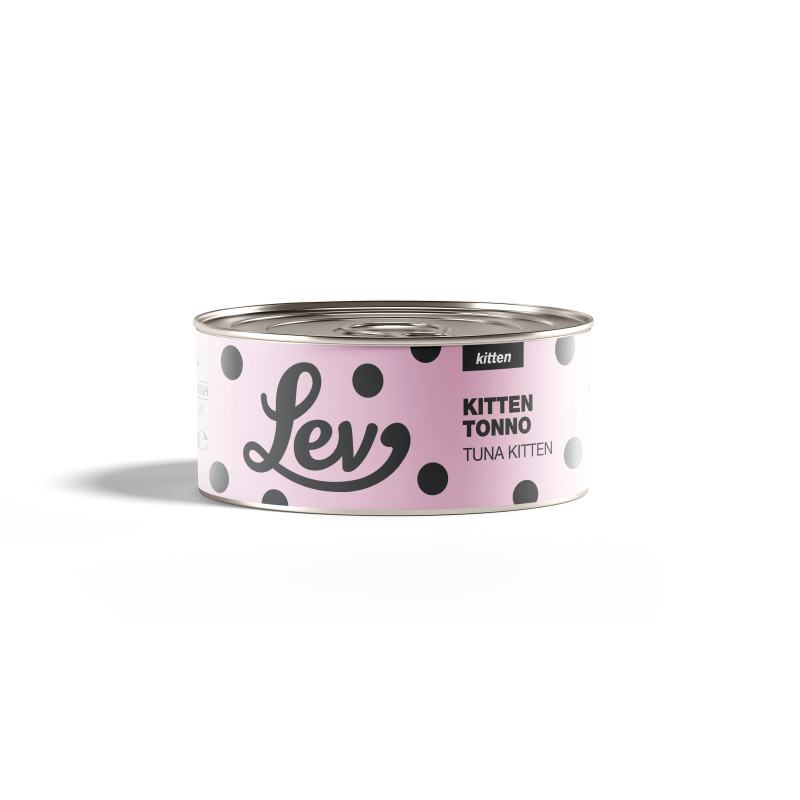 LEV Cibo Umido Kitten Tonno 140g - Complementare per Gattini