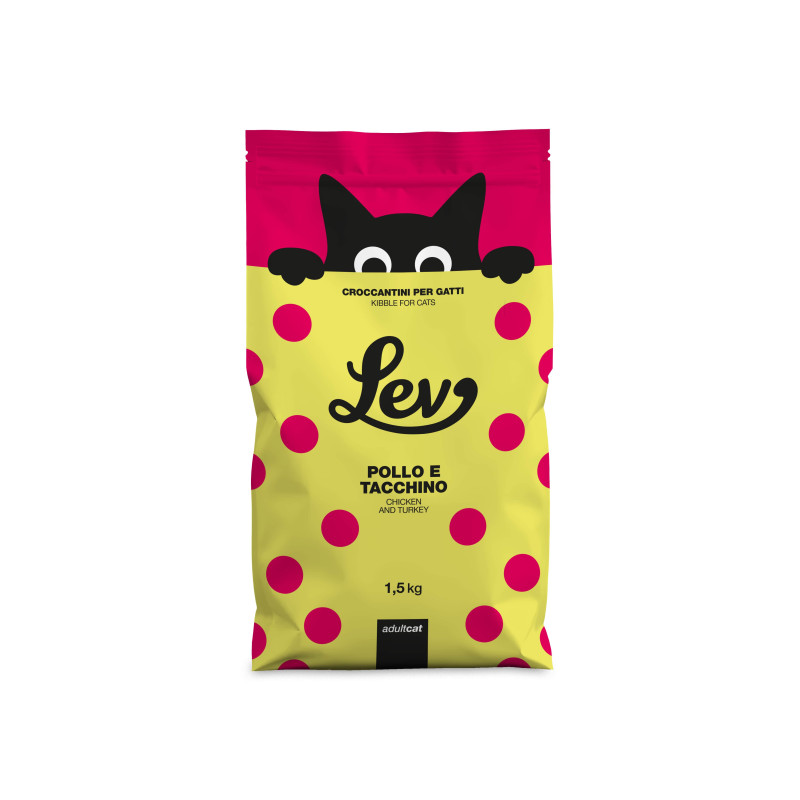 LEV Croquettes Adultes Poulet & Dinde 1,5 kg