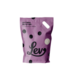 LEV Lettiera Silica Gel Lavanda 5L - Alta Assorbenza e Controllo Odori